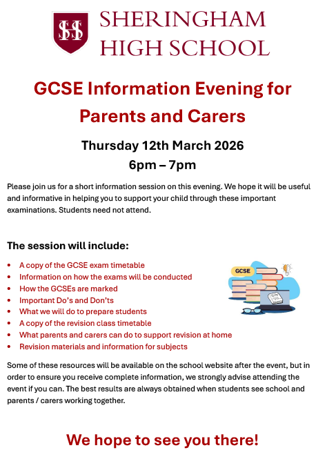 GCSE-Information-Evening-for-Parents-and-Carers-flyer