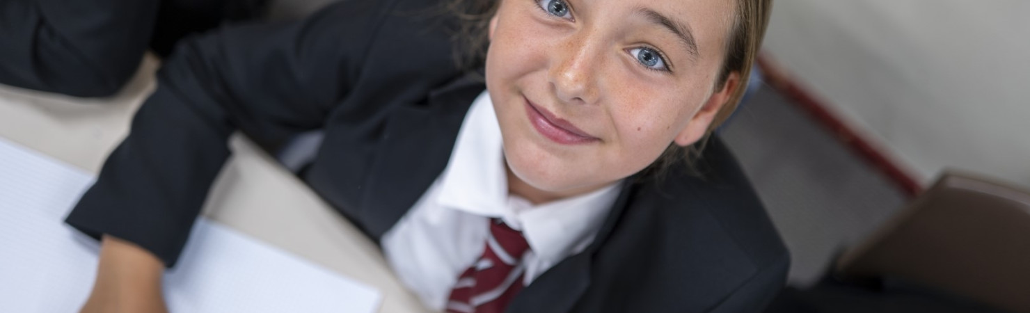 Student in class