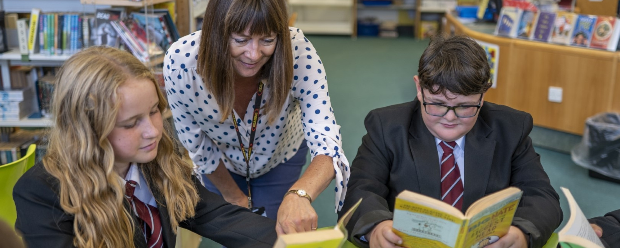 Students reading